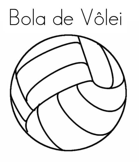 Desenho Bola De vôlei Para Colorir