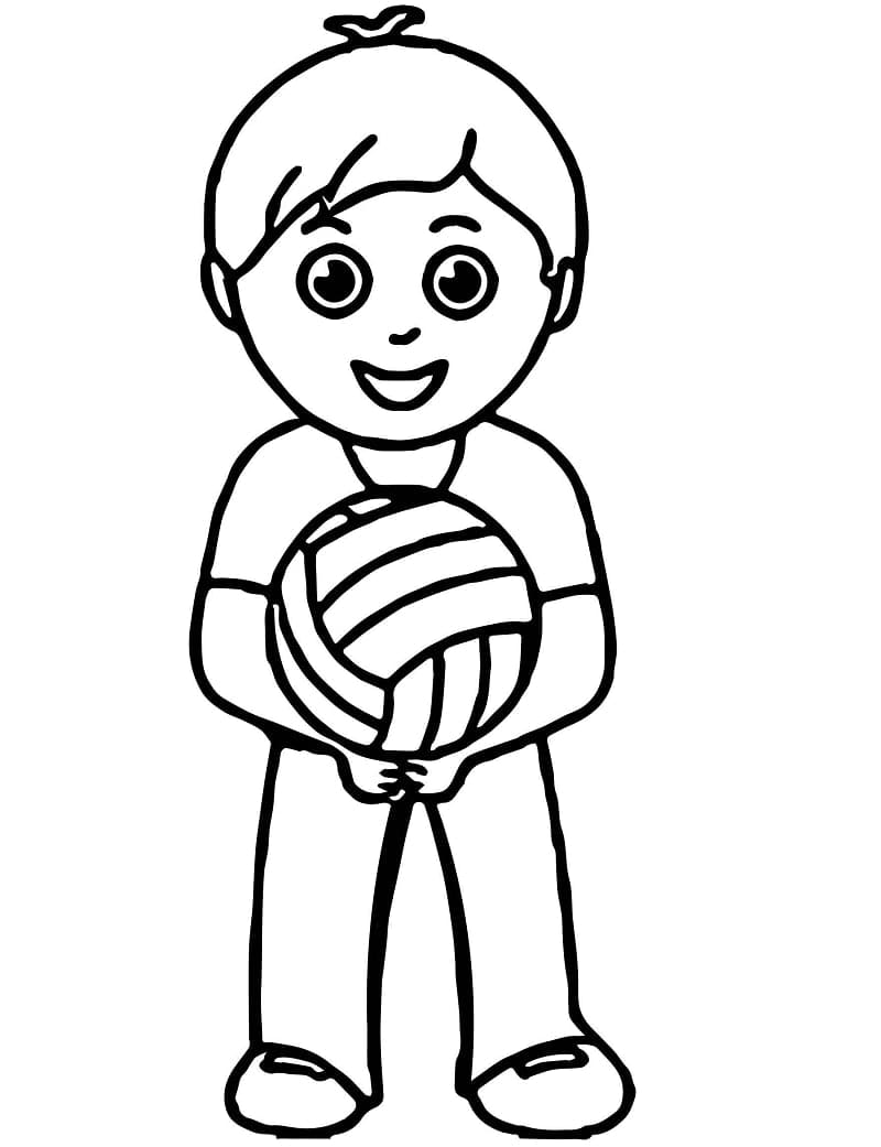 Desenho Para Imprimir De Bola De vôlei
