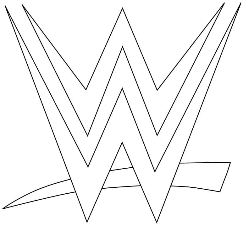 Wwe para colorir