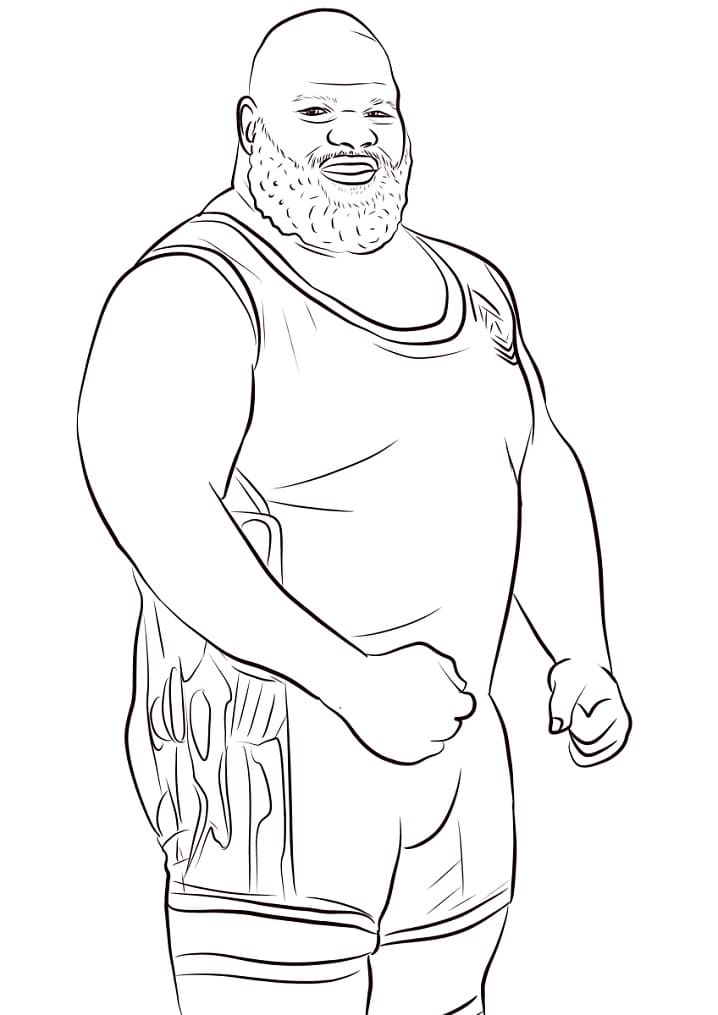 Desenho Mark Henry Para Colorir