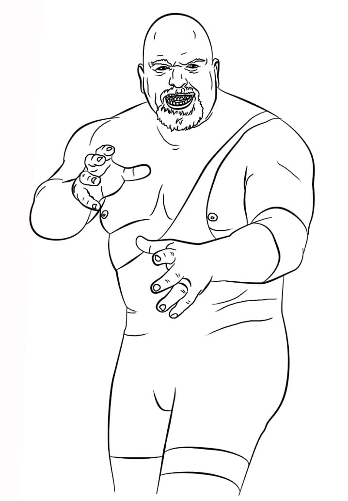 Desenho Wwe Big Show Para Colorir